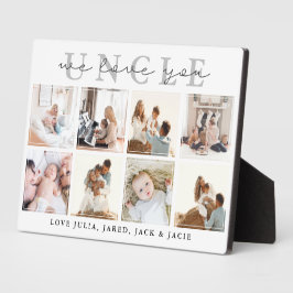 We houden van je, oom Plaque Fotoplaat