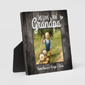 We houden van je opa Desk Foto Fotoplaat (Voorkant)