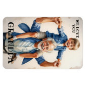 We houden van je opa foto flexi magneet (Horizontaal)