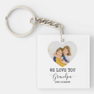 We houden van je, opa Gepersonaliseerde Sleutelh Sleutelhanger