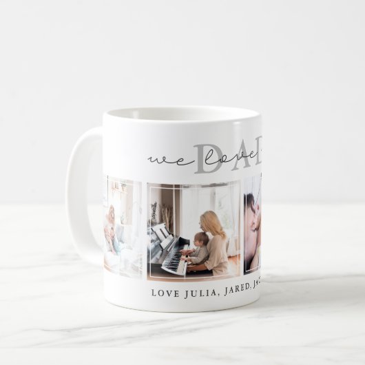 We houden van je, pap Coffee Mok (Voorkant links)