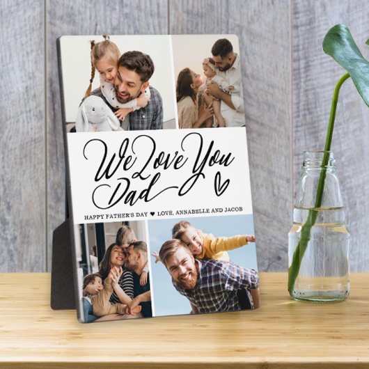 We houden van je pap fotocollage fotoplaat