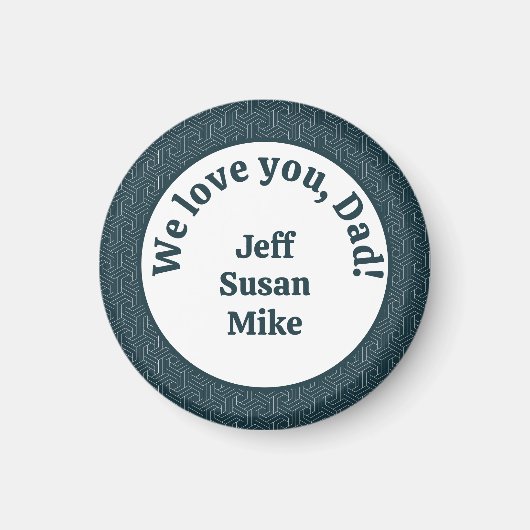 We houden van je, pap! magneet (Voorkant)