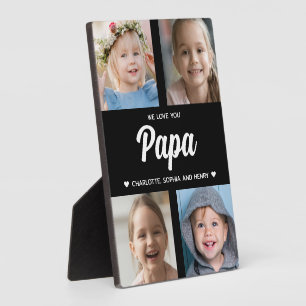 We houden van je Papa Family Keepsake Fotocollage Fotoplaat