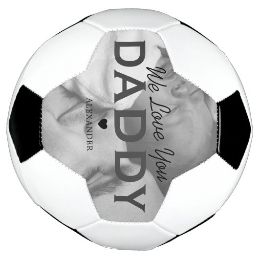 We houden van je papa Foto Voetbal (Gedraaid)