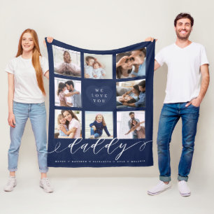 We houden van je papa   Foto's voor kleinkinderen  Fleece Deken
