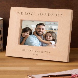 We houden van je papa gepersonaliseerde foto Lijst Gegraveerde Lijstjes