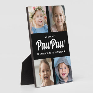 We houden van je PawPaw Family Fotocollage Fotoplaat
