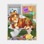 WE HOUDEN VAN JE TIJGER FLEECE DEKEN (Voorkant)