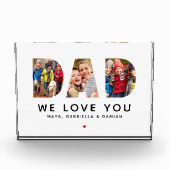 We houden van je vader Gepersonaliseerd collage Fotoblokken (Voorkant)