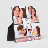 We houden van je vader, speciaal gepersonaliseerd  fotoplaat (Voorkant)