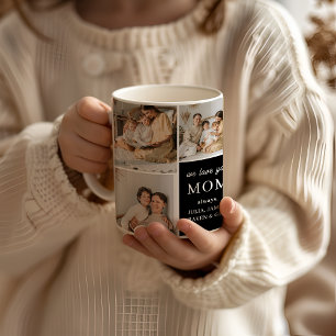 We houden van jou mama Elegante moderne 9 foto Koffiemok