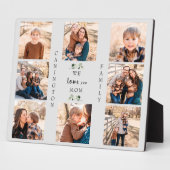 We houden van jou Moeder Gebladerte Naam Fotocolla Fotoplaat (Zijkant)