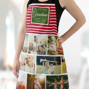 WE HOUDEN VAN JULLIE MOM Family Photo Collage Kers Schort