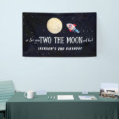 We houden van jullie twee op de maan en terug verj spandoek (Beurs)