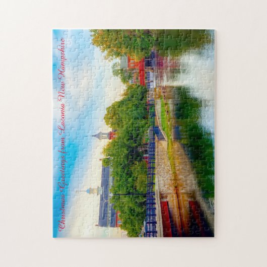 We houden van Laconia New Hampshire Jigzaag Puzzle Legpuzzel (Verticaal)