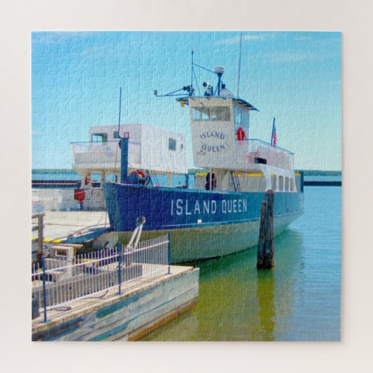 We houden van Madeline Island Wisconsin. Legpuzzel (Verticaal)