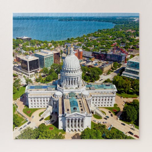 We houden van Madison Wisconsin. Legpuzzel (Verticaal)
