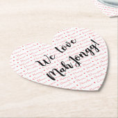 We houden van Mah Jongg Onderzetter (Gekanteld)