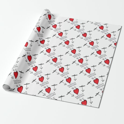 we houden van martha ' s wijngaard cadeaupapier (Uitgerold)