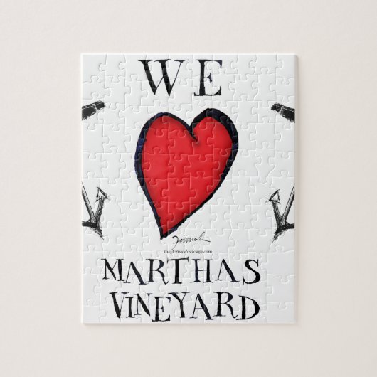 we houden van martha ' s wijngaard legpuzzel (Verticaal)