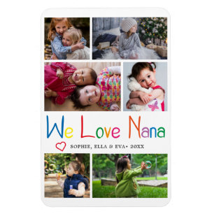 We houden van Nana Photo Collage Magneet