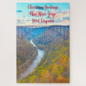 We houden van New River Gorge West Virginia. Legpuzzel (Verticaal)