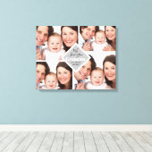 We houden van oma Foto's Monogram Name Canvas Afdruk (Insitu (Houten vloer))