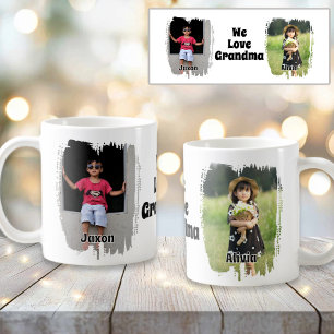 We houden van oma volledig  twee foto's koffiemok