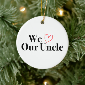 We houden van ons oomkerstfoto-Ornament Keramisch Ornament