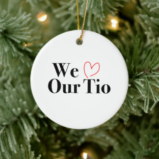 We houden van ons Tio Christmas Photo Ornament