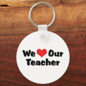 We houden van onze leraar sleutelhanger (Voorkant)