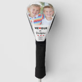 We houden van onze opa Fotonaam Kleinkinderen Golfheadcover (Voorkant)