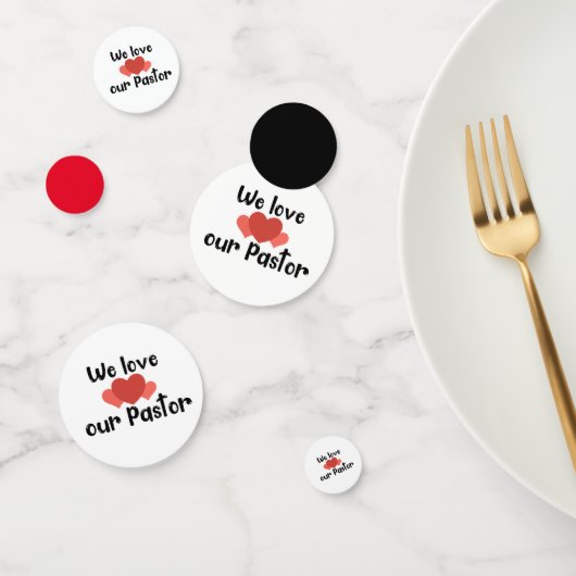 We houden van onze pastoor confetti (Groep)