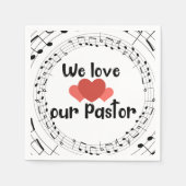 We houden van onze pastoor servet (Voorkant)