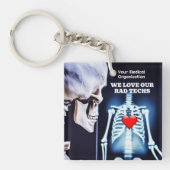 We houden van onze Rad Techs met X-Ray Sleutelhanger (voorkant)