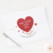 We houden van onze RT's Ronde Sticker (Envelop)