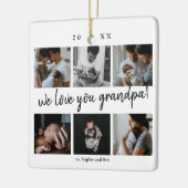 We houden van opa Modern 6 Foto opa's Keramisch Ornament (Links)