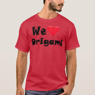 We houden van origami t-shirt