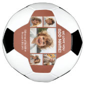 We houden van papa of opa - 5 Fotocollage Voetbal (Gedraaid)