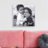 We houden van papa Vaderdag Canvas Print (Insitu (Woonkamer))
