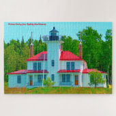We houden van Raspberry Island Wisconsin. Jigzaag  Legpuzzel (Horizontaal)