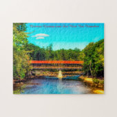 We houden van Saco River New Hampshire Jigzaag Puz Legpuzzel (Horizontaal)