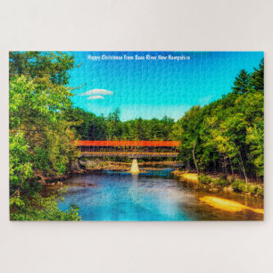 We houden van Saco River New Hampshire legpuzzel