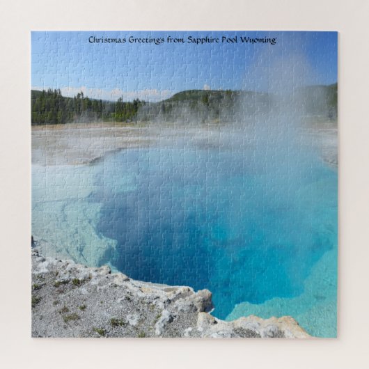 We houden van saffierpool Wyoming Jigzaag Puzzle Legpuzzel (Verticaal)