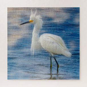 We houden van Snowy Egrets in Florida Legpuzzel