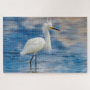 We houden van Snowy Egrets in Florida Legpuzzel