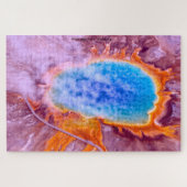 We houden van Thermal Springs Wyoming. Jigzaag Puz Legpuzzel (Horizontaal)