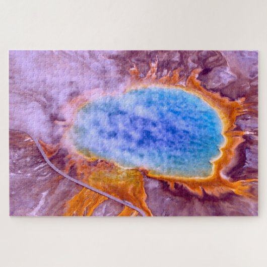 We houden van Thermal Springs Wyoming. Legpuzzel (Horizontaal)