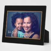 We houden van vader vader foto dochter personalise fotoplaat (Zijkant)